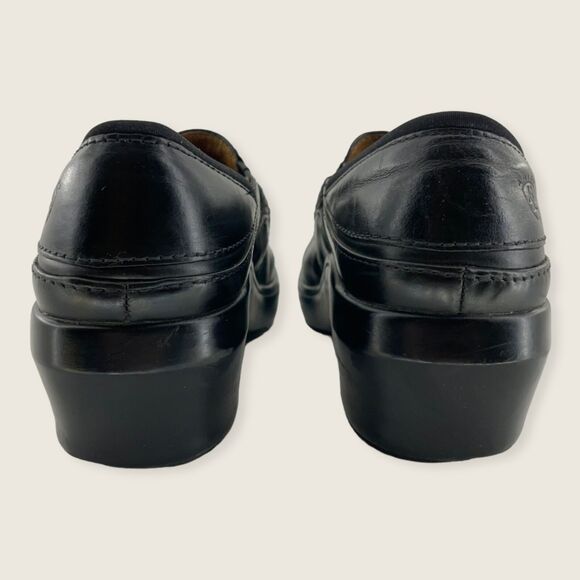 Ariat Del Mar Black Leather Silvertone Horse Bit 2" Heeled Clog SN 93601 7 - Picture 4 of 9